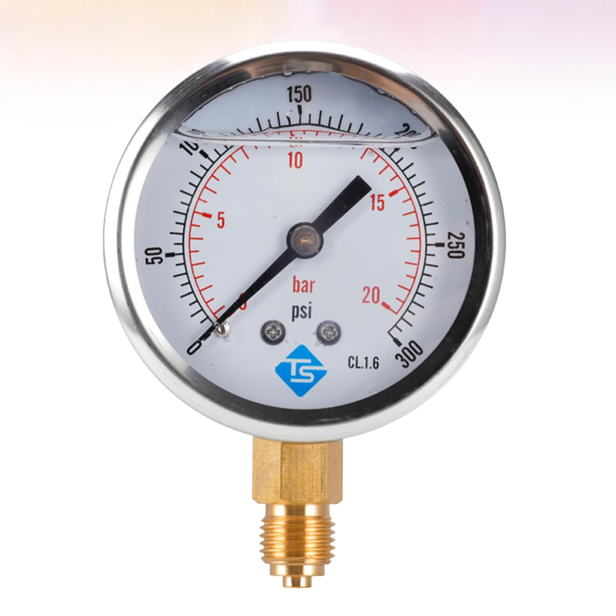 Numero manometro Digitale Tavolo per Test di oliatura Vuoto manometro dell'Acqua per Uso Domestico manometro Idraulico barometro di precisione Manometro in Acciaio Inossidabile