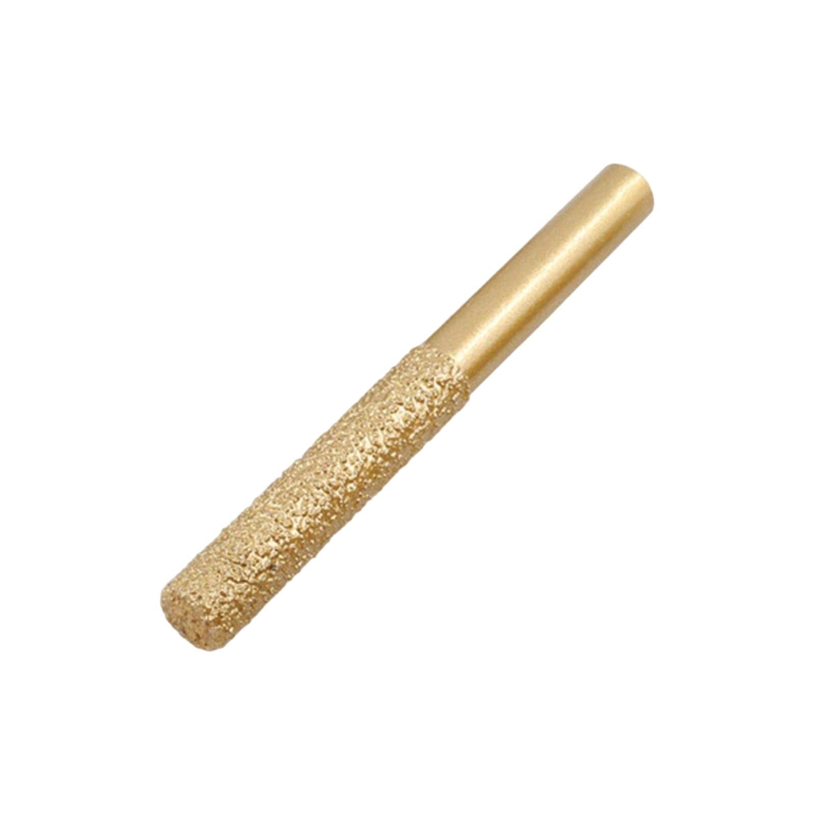 VELURA Diamond Brazed Straight Shank Cylinder Edge Durable for Glass Marble Granite Golden 6.35x7x65mm|1piece Diamond Brazed Router Bit| Router Bits| Power Tools | Tools |Home & Garden-image-33