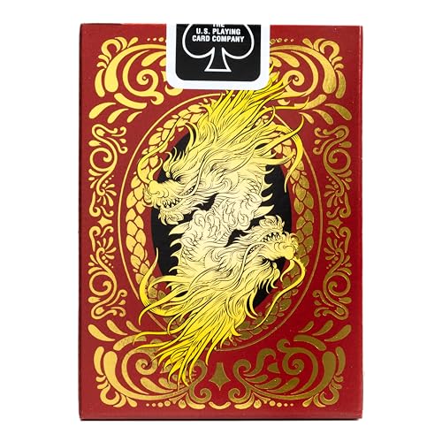 Bicycle Red Dragon Gold Foil Premium Playing Cards, 1 Deck - Image 3