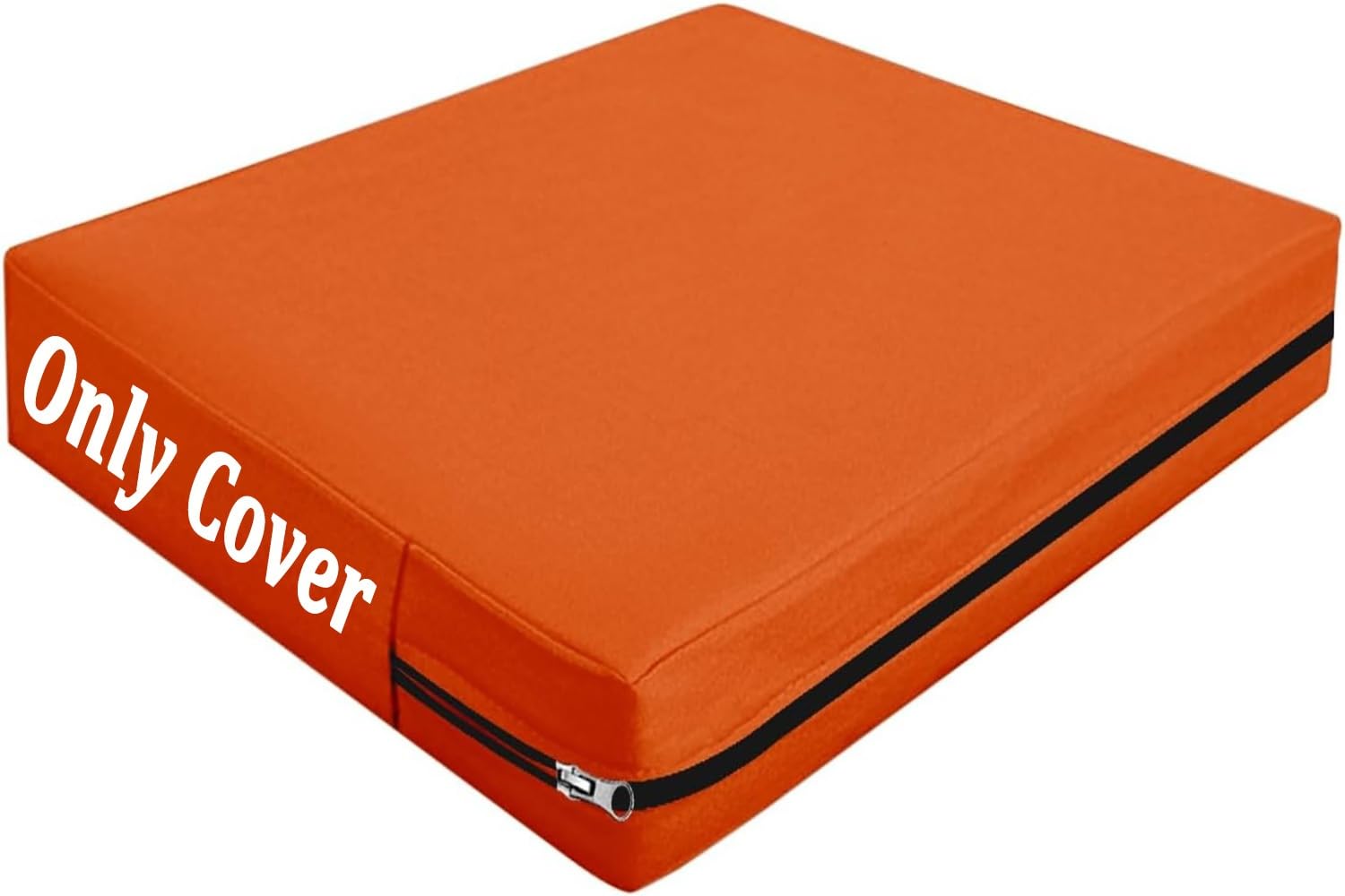 Fodere Cuscini Esterno 50x55x10cm Arancia Impermeabili UV con Cerniera