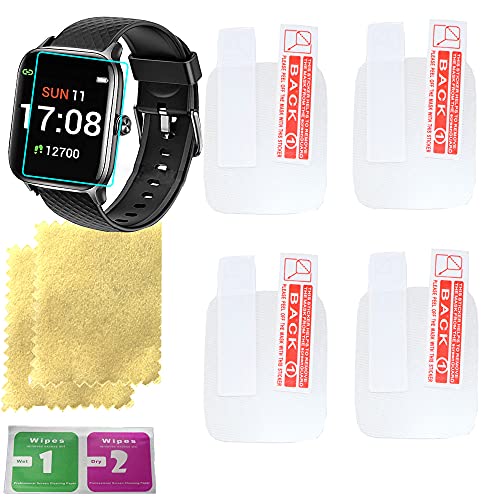 OCTelect letsfit smart watch screen protector for screen protector letsfit iw2 smart watch with 4PCS in one pack