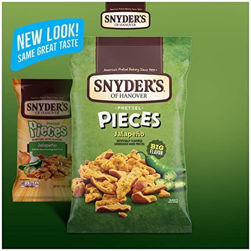 Image of Snyder's of Hanover Pretzel Pieces, Jalapeno, 11.25 Oz (Pack of 12)