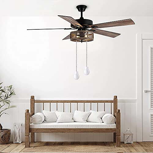 Image of Ceiling Fan Chain Extenders - 12 Inch White Wooden Pendant Pull Chain Extension for Light Lamp - 2 Pcs (Nickel)