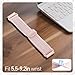 LYSANDRA Stretchy Nylon Watch Bands Compatible with FQQ DR06 Smartwatch, 18mm Stretch Elastics Nylon Adjustable Replacement Strap Compatible for TOOBUR DR06 1.27 Inches Watch (White&Pink)