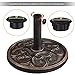 Yaheetech 22lbs Heavy Duty Round Antiqued Umbrella Base All Weather Umbrella Stand for Outoor Patio - Bronze