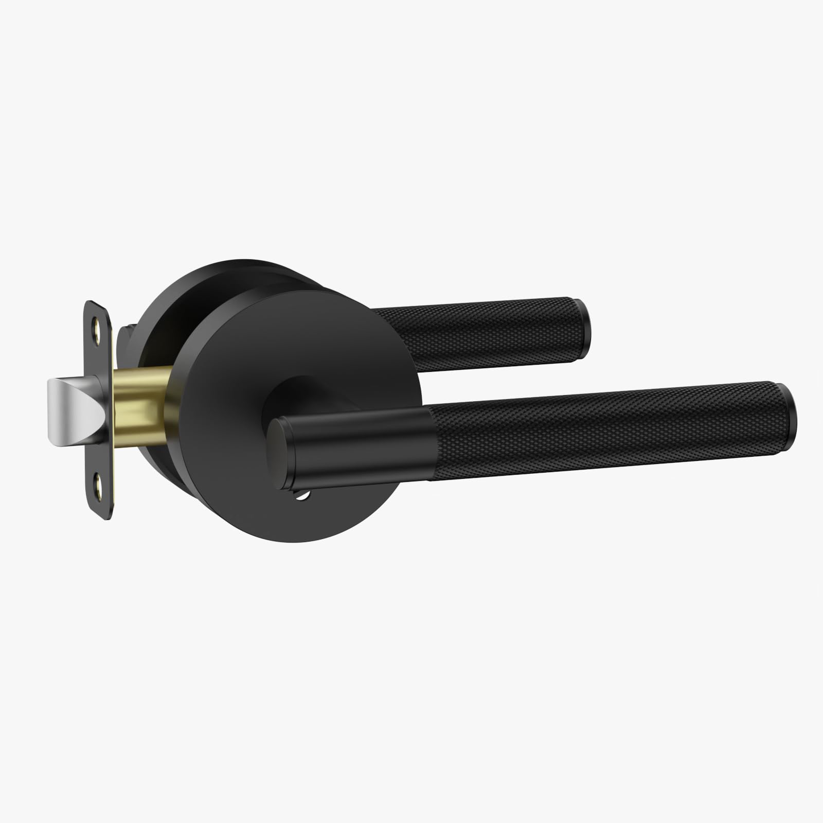 Asidrama 1 Pack Matte Black Privacy Door Handle