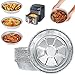 BYKITCHEN Lot de 30 plateaux ronds en aluminium pour friteuse à air comprimé de 21,6 cm, conteneur en aluminium, accessoires de friteuse à air comprimé pour Cosori, Ninja, Tower Cooking et pâtisserie