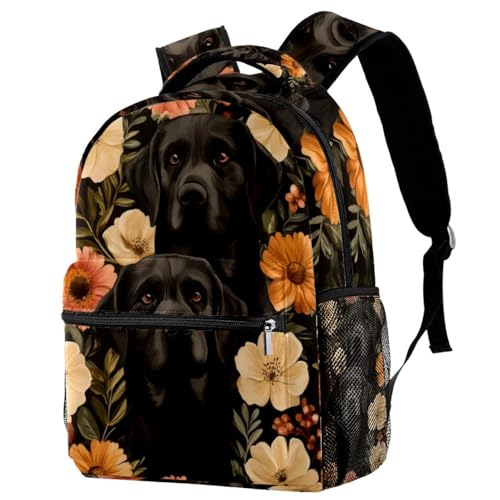 Sac à dos de campus Labrador multicolore taille unique pour filles et garçons avec porte-bouteille