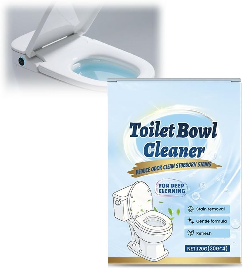 Toilet Stain Removal Powder - Penetrates Gaps, Dissolves Stubborn Stains, Reduces Bathroom Odors, Easy To Use(3pcs)