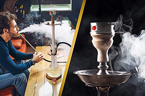 M. ROSENFELD Smokebox Shisha – HOOKARTIS – Heat Management Shisha Kopf Aufsatz mit Doppelring-Boden. passt für alle… – Bild 7