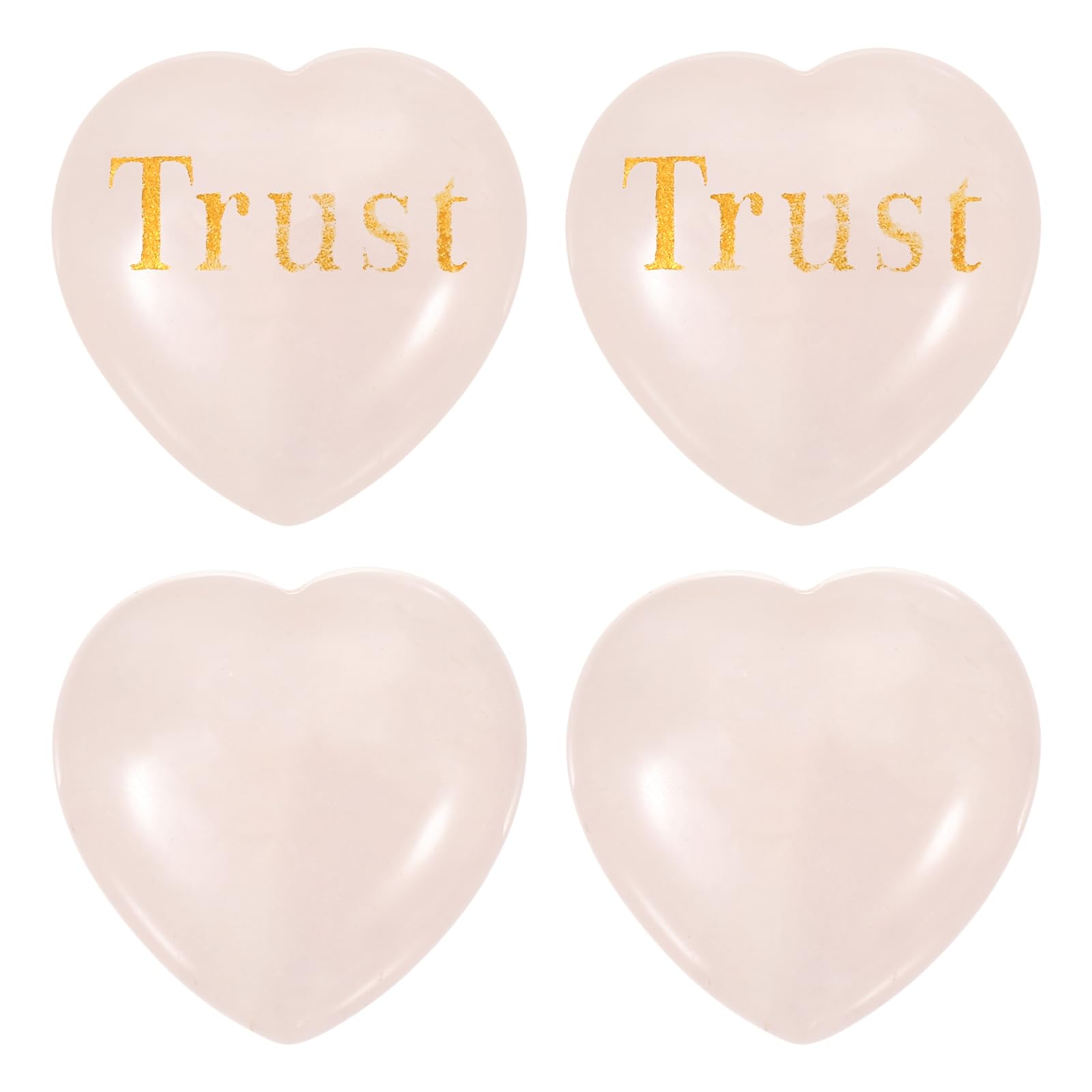 Regalos de estrés para mujeres PATIKIL con 4 cristales de meditación en forma de corazón