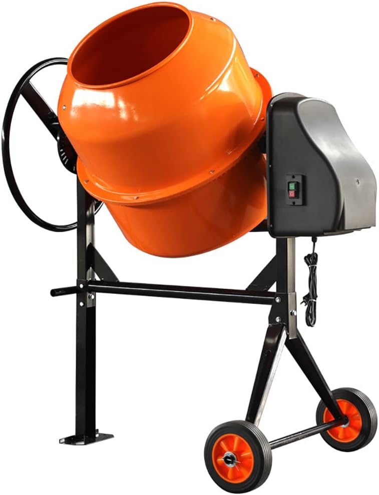 120L Small Construction Drum Mixer, 220V Mortar Concrete Mixer Concrete Construction