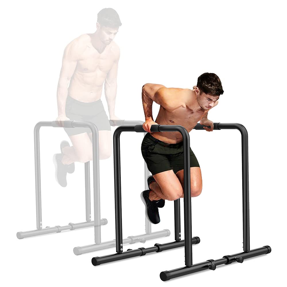 Buy Dripex 500lbs Adjustable Dip Bar Heavy Duty Steel Dip Station, Home