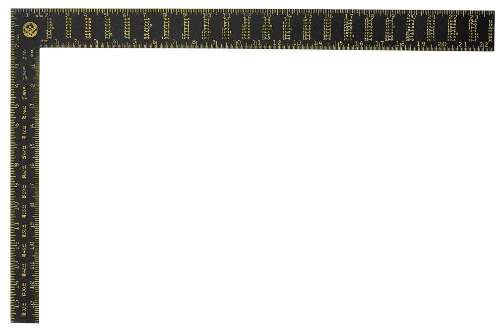 Stanley Hand Tools 45-011 - Squadra in alluminio Premium, 61 cm