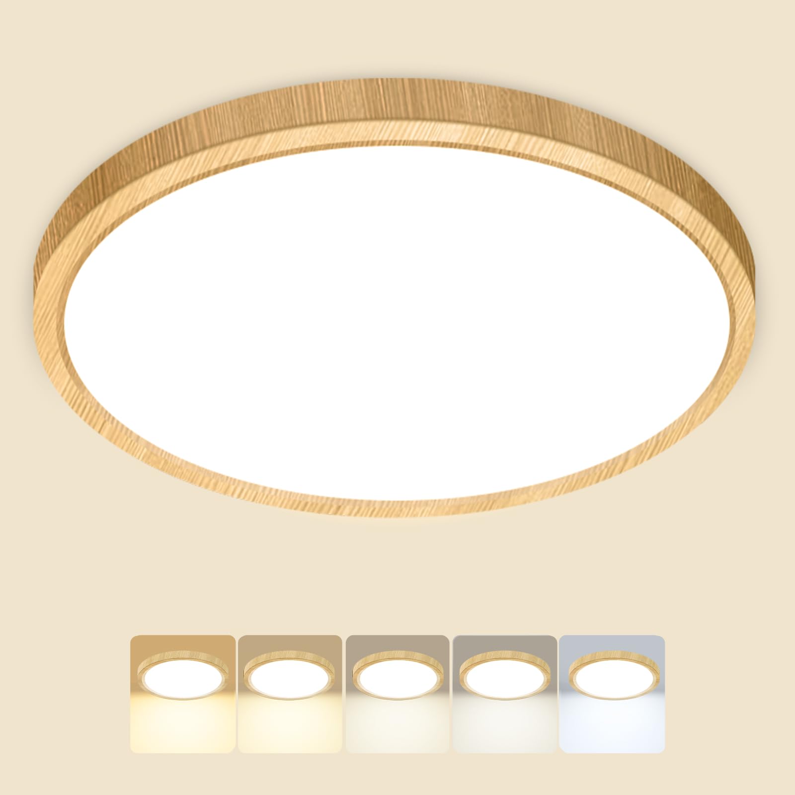 Peasur Deckenlampe LED Deckenleuchte Flach