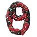 MissShorthair Music Note Print Infinity Scarfs for Women