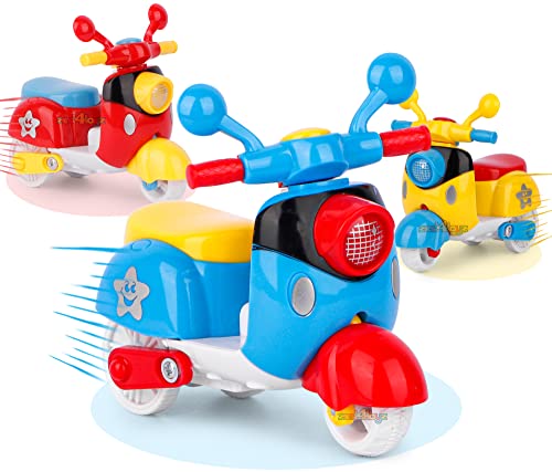 Image of Zest 4 Toyz Mini Scooter Toy for Kids Pack of 6 Friction Powered Colorful Push and Go Scooter Lightweight Design Safe Durable Indoor Outdoor Play Toys Perfect for Toddlers Boys and Girls Aged 3+