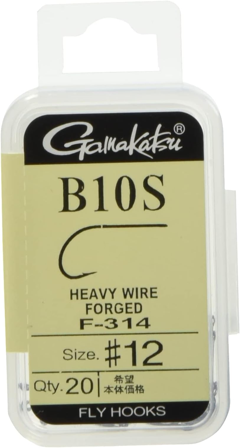 GamakatsuF314 12882 Fly Hook, B10S, NS Black, Various