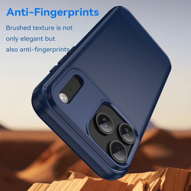 Image of Hybrid Carbon Fiber Back Case for iPhone 17 Pro Max (Blue)