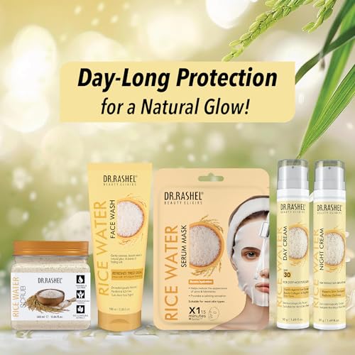 Image of Dr.Rashel Rice Water Day Cream, Deep Moisturizing Face Cream, Collagen Boosting, Brightening Formula, 50g