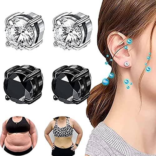 Goujons Amo'thea Lymphactive Mag, Boucles d'oreilles magnétiques Toxiques lymphatiques, Boucles d'oreilles amincissantes, Boucles d'oreilles de Drainage lymphatique magnétique,b,8MM Cover