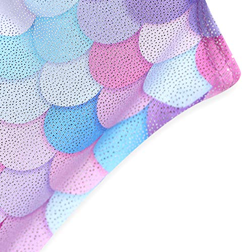 Belovance Leotards For Girls Gymnastics Unicorn Athletic Dance Wear Shiny Rainbow Blue Hotpink thumb #2