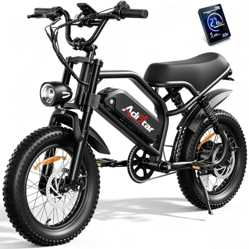 ADISTAR 16' Electric Bike for Adults/Teens, Peak 1500W & 65 Miles Long Range, 48V 15.6Ah Battery,...