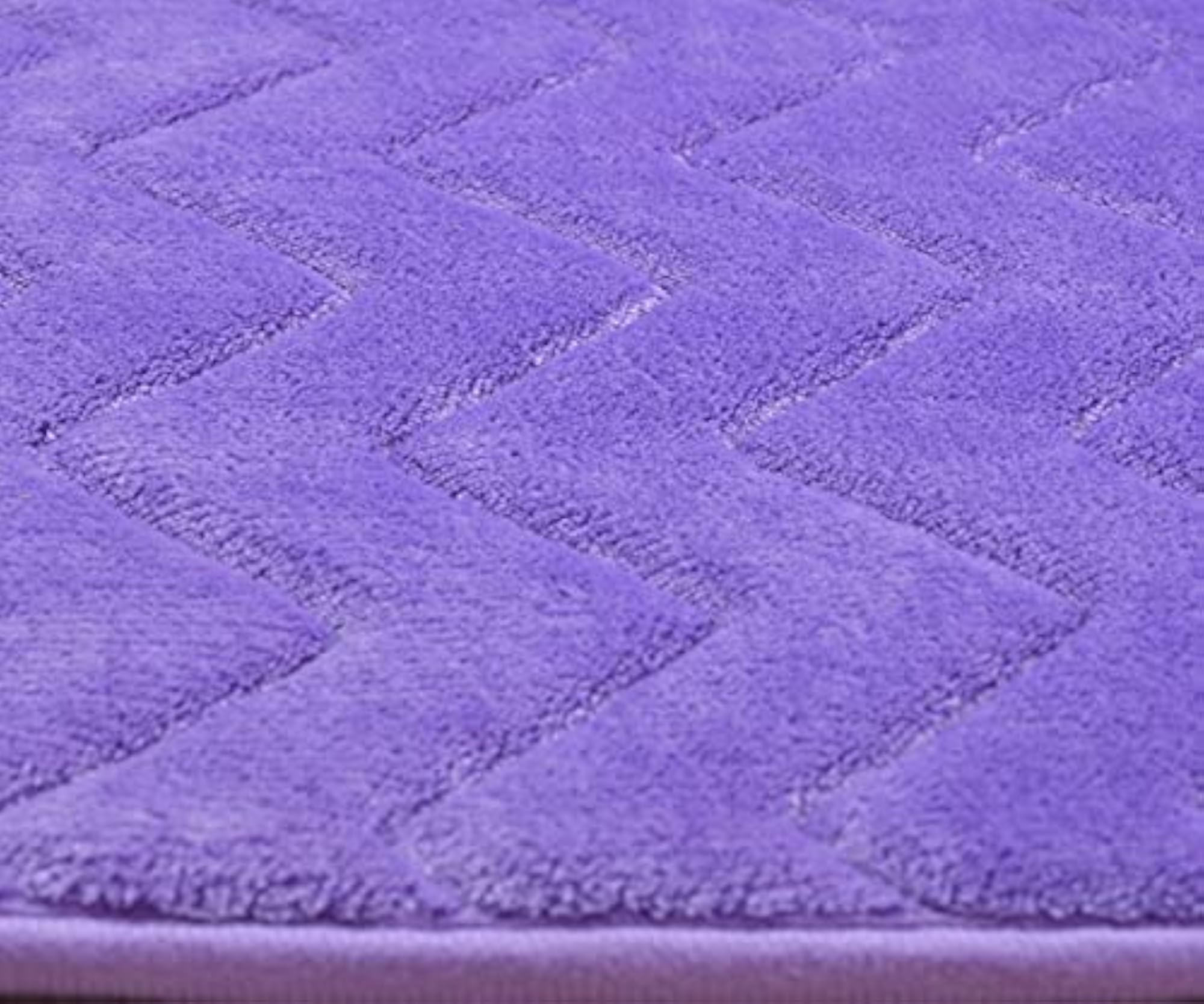 Super Soft Microfiber Anti Slip Bath Mat, Purple