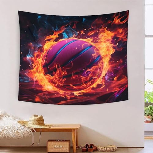 Effet tapisserie art mural basketball 3D grand format drap de plage durable