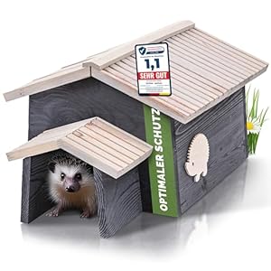 PATKAR IGELP Igelhaus Winterfest mit Boden