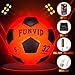 Funvip Light Up LED Soccer Ball, Rechargeable Glow in The Dark Soccer Ball with Bag, Christmas Birthday Soccer Gifts for 8-12 Years Old Boy Kids Teens, Cool Boy Toys Gifts for Ages 8 9 10 11 12+