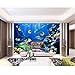 Produktbild Lsfhb 3D Tapete Benutzerdefinierte Wandbild Vlies Wandaufkleber Hintergrundbild 3D Unterwasserwelt 3D Wandbilder Wallpaper Für Wände 3D-200X140Cm
