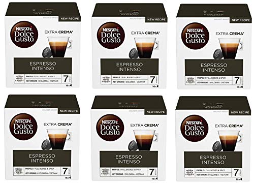 Nestlé Nescafé Dolce Gusto Capsule Espresso Intenso Extra Crema Caffè Tostato E Macinato 16 Capsule Intensità 7