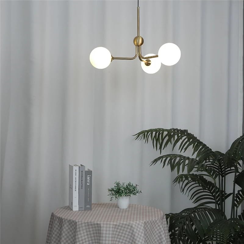 Lustre moderne en verre réglable suspension LED pour plafond salon chambre