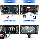 CAMECHO 2G+64G Android 13 Car Stereo Wireless Carplay for Audi A3 8P 8P1 8V S3 RS3 Sportback 7 Inch Touch Screen Car Stereo with Sat Nav HiFi RDS Bluetooth+Backup Camera - Image 3