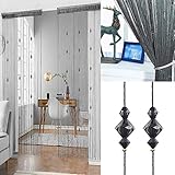 ★ String Vorhanggröße: ca. 90 cm breit x 200 cm lang; Material: Polyester.