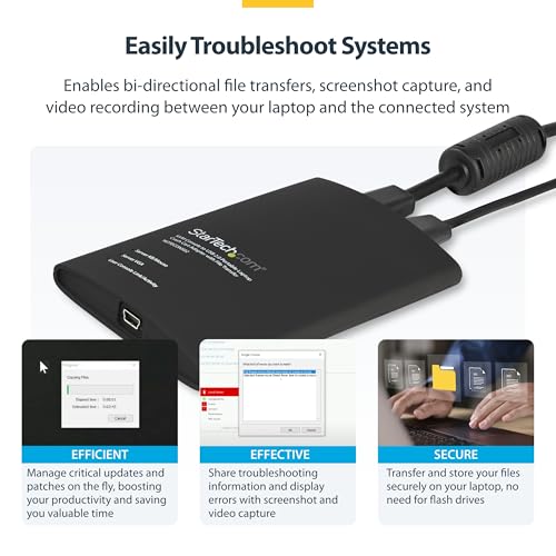 image for StarTech.com Portable Laptop Crash Cart Adapter, USB/VGA/Mini DisplayP