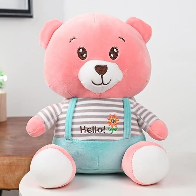 Image of Rudy's Pink Teddy Bear| Soft Toy for car Back Side| Soft Toy for Baby Girl | Teddy Bear Birthday Gift | 35cm | Soft Toys in Minimum Price| Stuffed Animal| Soft Toys for car Dashboard