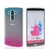 KCASE Gradient Slim Soft Gel TPU Silicone Back Case Cover For LG G3