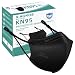 X-AOKOS KN95 Protective Face Mask 20 Pack, Disposable Respirator Masks with Adjustable Ear Straps and Sponge Pad, Black