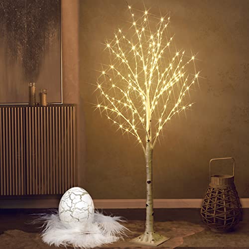 Fudios Lighted Birch Tree 4Ft 200 Led Fairy Lights Christmas Twig Trees With Lights For Outdoor Inside Decoration #TOP7