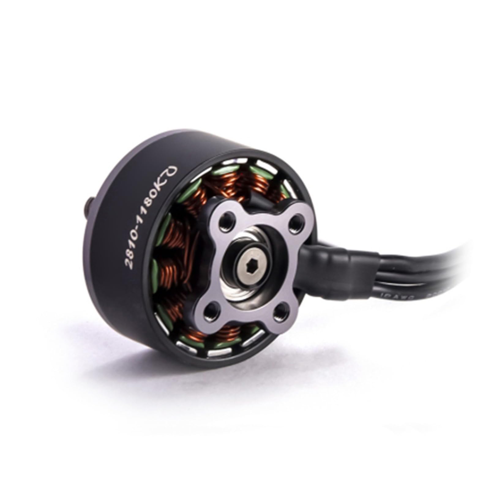 Ejoyous Silnik Bezszczotkowy 2810, Lekki Silnik 1180 KV o Wysokiej Wydajności do Multicoptera FPV, Idealny dla Użytkowników Zdalnie Sterowanych Dronów (1500-4)