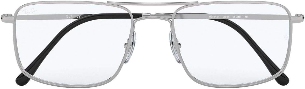 Ray-Ban Unisex Rx6434 Square Prescription Eyeglass Frames