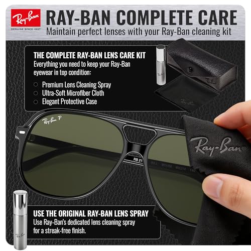 Image of Ray-Ban RB2198 BILL Square Shaped Sunglasses for Men & Women with Official RAYBAN Eyewear Kit
