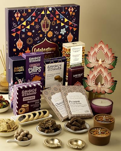 Image of Hyperfoods Diwali Gifts for Family and Friends Gift Hamper Diwali Gifts for Employees Corporate Gifts for Employees Cookies Gift Hamper Chocolate Gift Hampers Gift Hampers Box Corporate Gift