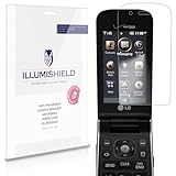 iLLumiShield - LG Exalt Screen Protector Japanese Ultra Clear HD Film with Anti-Bubble and Anti-Fingerprint - High Quality (Invisible) LCD Shield - Lifetime Replacement Warranty - [3-Pack] OEM / Retail Packaging (Model(s): VN360)