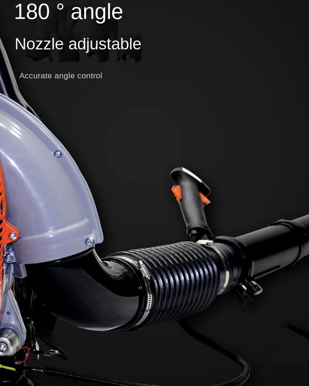 Soffiatore per Foglie Alimentato a Gas a Zaino a 2 Tempi, spazzaneve a Scoppio a Benzina da 65 CC, soffiatore per Foglie a Gas Commerciale con Imbracatura raffreddato ad Aria, per Rimuovere