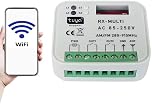 Universal Radio Control Unit WIFI Receiver with Multi Brand Remote Controls Compatible with Google Home Alexa App Tuya AM/FM Frequency 280-915 MHz 2 CH Fixed and Rolling Code AC/DC 85-250 V Garage