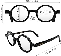 Vista 6 de LONDON MOLE® Moley reading glasses Cool round shaped readers Men’s Women’s Unisex Spring hinges