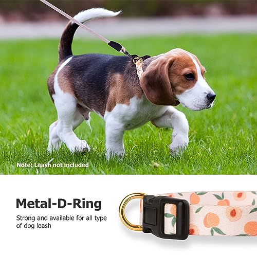 Liugjiau Handmade Dog Collar For Small Medium Large Dogs,White Peach With Pendant Fall And Winter Fashions Dog Collar,Ideal For Girl Dogs Boy Dogs thumb #4